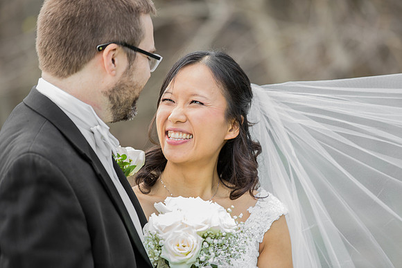 Wedding portraits in Hopewell Borough Park, NJ
