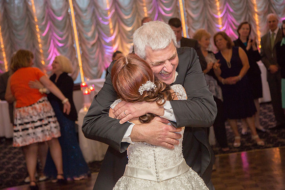 Bride and father first dance