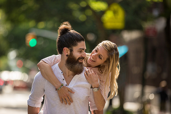 Engagement shoot in Greenwich Village, NY