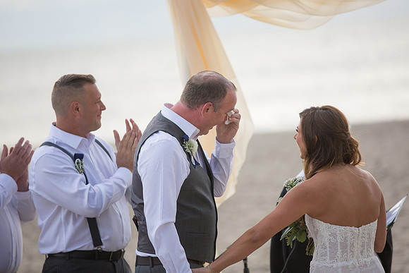 Beach wedding LBI NJ