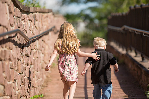 Family photography on the Delaware canal